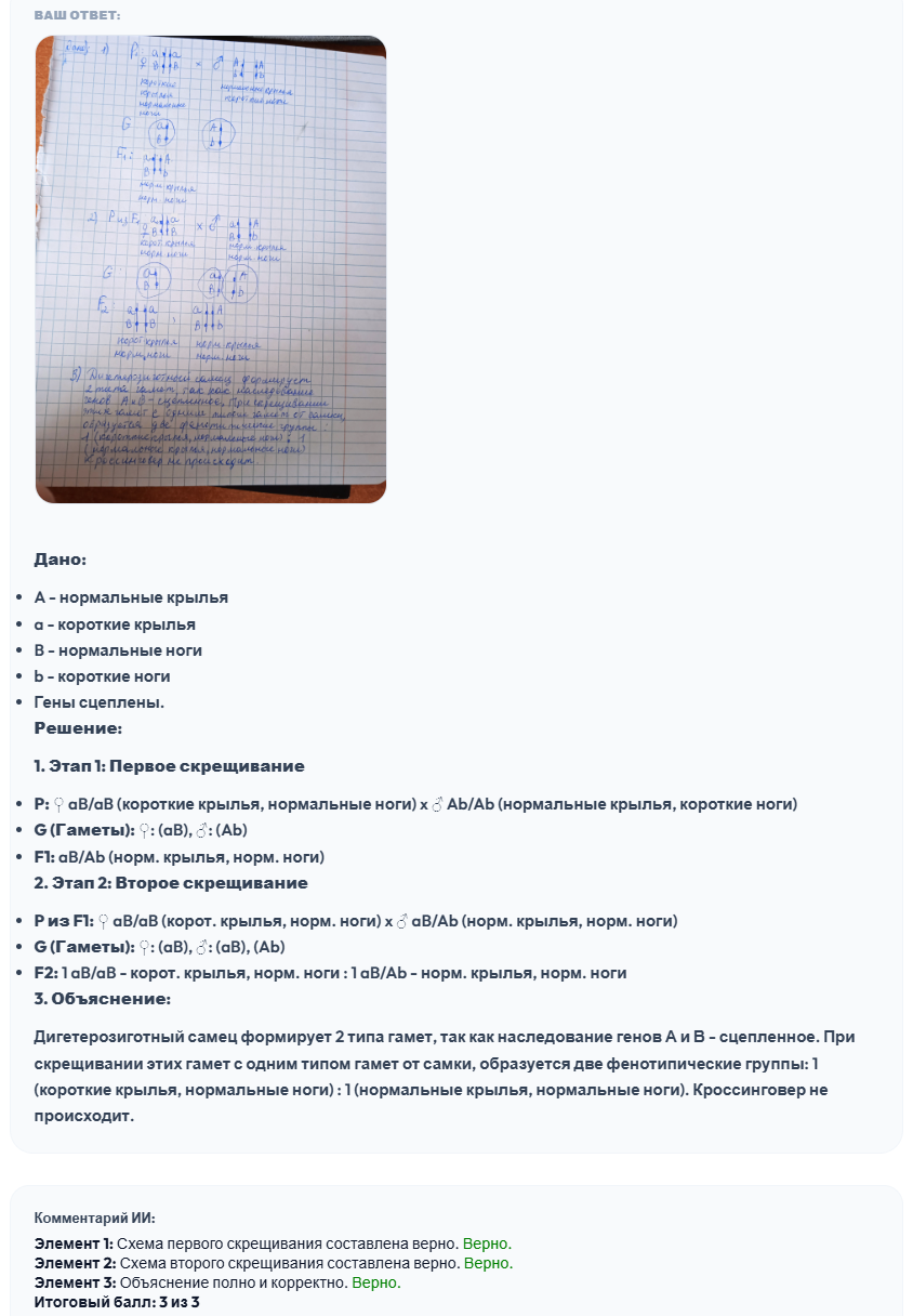 Оценка биологии